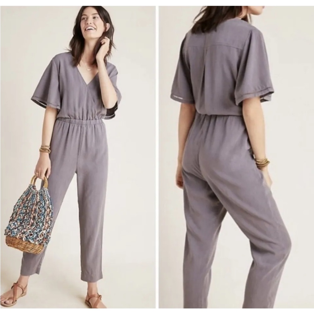 Anthropologie| Cloth & Stone made with love pen romper jumpsuit size small woman